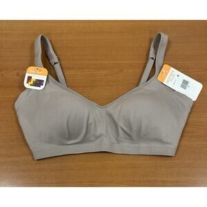 Warners Womens Bra Size Medium Blissful Benefits RM3911W Smoothing Almond NWT